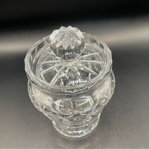Elegant Clear Glass Jar with Lid